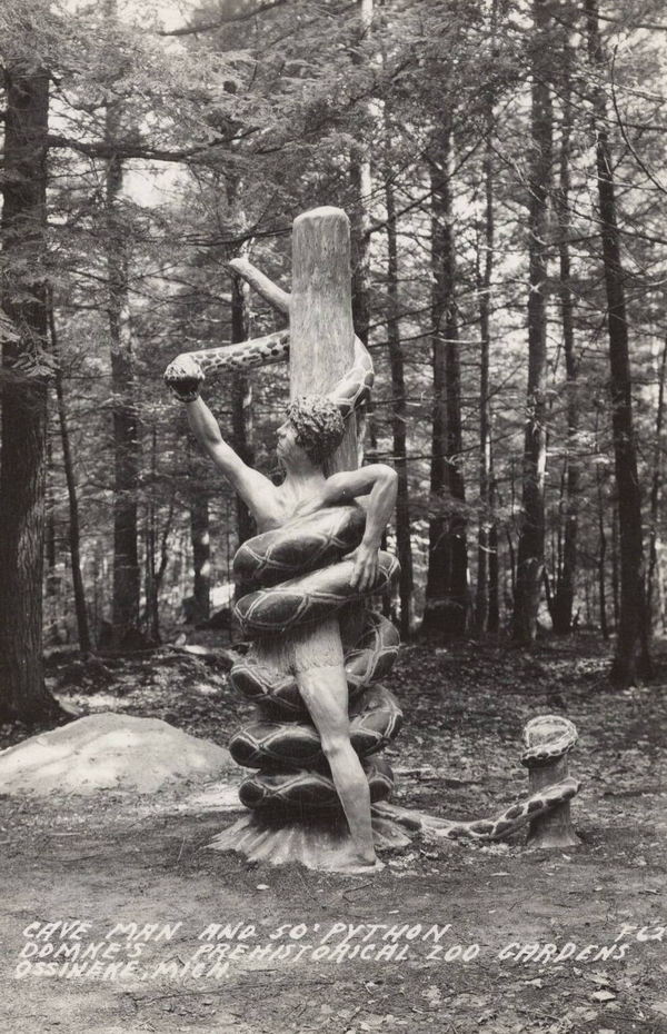 Dinosaur Gardens - Old Post Card View (newer photo)